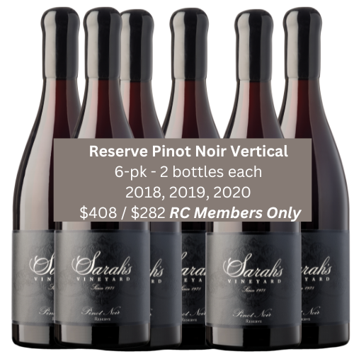 Reserve Pinot Noir Vertical Member Week 6-pack