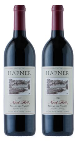 Vertical Collection of 2015 & 2018 Next Red (2 - 750 ml)