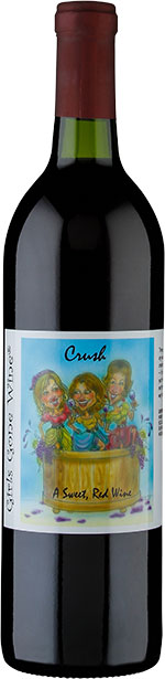 Crush, sweet red wine