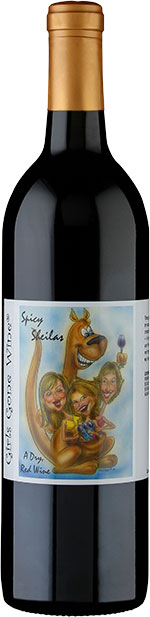 Spicy Sheilas, dry red wine