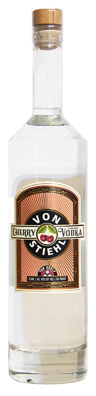 Premium Cherry Vodka Product Photo