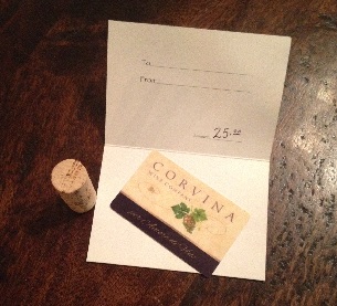 Corvina Gift Card $25