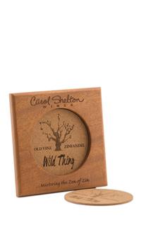 Wood trivet with coasters Photo